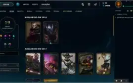 Conta de LoL - Gold V / Skins raras / Espólio