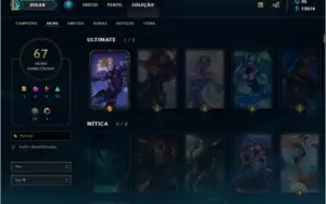 Conta lol platina
