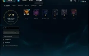 Conta lol platina