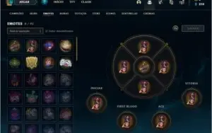 Conta platina 4 com 33 champs e 3 skins