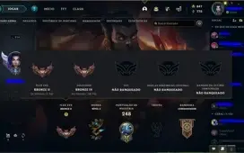 Conta legue of legends nivel 216 criada em 2013