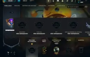 Unranked com 65 Champs e 17 Skins + 1 Fragmento