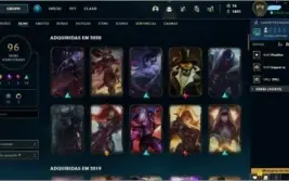 Conta League of Legends com 96 Skins
