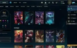Conta League of Legends com 96 Skins