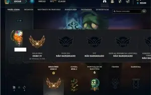 Conta ouro 4 com 27 Champs e 6 Skins + 1 Fragmento