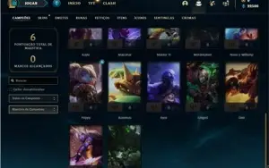 Conta ouro 4 com 27 Champs e 6 Skins + 1 Fragmento