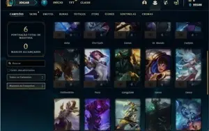 Conta ouro 4 com 27 Champs e 6 Skins + 1 Fragmento