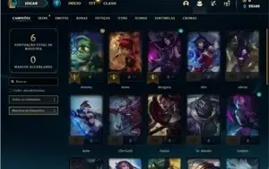 Conta ouro 4 com 27 Champs e 6 Skins + 1 Fragmento