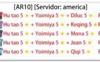 Genshin Impact Hutao Kokomi baal Klee Yoimiya Ayaka AR10