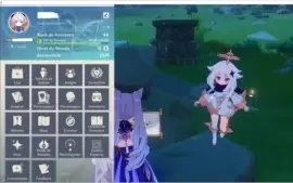 Genshim impact, Keqinq + Klee + Qiqi + Albedo