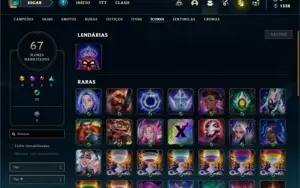 Conta prata 4 com 31 Champs e 14 Skins + 3 Espolios