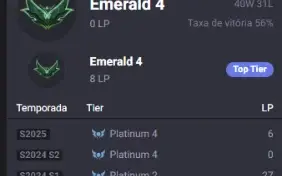 Conta Esmeralda lvl 142