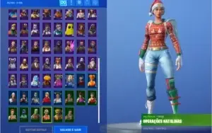 Conta Fortnite com muitas skins+ikonik e skin de natal