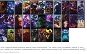 Conta bronze 2 com 113 Champs e 65 Skins + 1390 RP