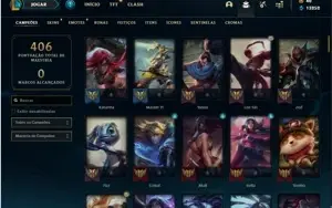Conta bronze 2 com 113 Champs e 65 Skins + 1390 RP