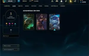 Conta ouro 4 com 23 Champs e 3 Skins
