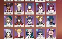 Genshin Impact AR59 Ayaka, Zhong, Shogun, Hutao etc + armas.