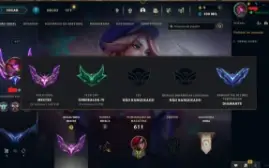Conta Mestre - Nível 637 - +150 Pontos - 292 Skins