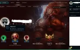 Conta Gold 2 (75pdl) 44 champ/ 9 skins (com legado)