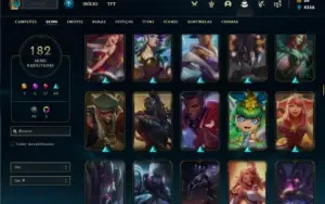 Conta prata 4 com TODOS os champs e 182 Skins + 4 Prestigios