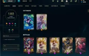 Conta prata 4 com TODOS os champs e 182 Skins + 4 Prestigios