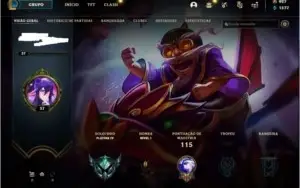 Conta lol season 2, skins raras, mmr alto