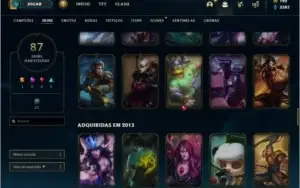 Conta lol season 2, skins raras, mmr alto
