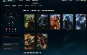 League of Legends conta Smurf prata + skins
