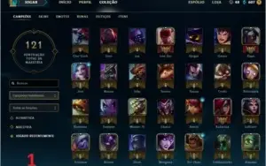 League of Legends conta Smurf prata + skins