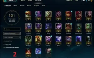 League of Legends conta Smurf prata + skins