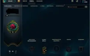 conta lol level 30 unranked