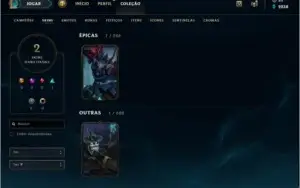 conta lol level 30 unranked