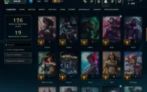 Bronze 1 com 65 Champs e 36 Skins