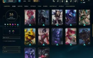 Bronze 1 com 65 Champs e 36 Skins