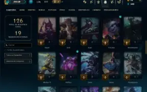 Bronze 1 com 65 Champs e 36 Skins