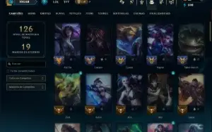 Bronze 1 com 65 Champs e 36 Skins