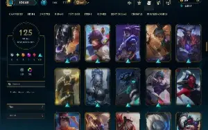 Unranked com 115 Champs e 125 Skins ( TOP / MID )