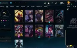 CONTA LOL PLATINA 1 NIVEL 106 COM VARIOS CHAMPS