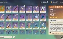 Conta genshin Xiao C1 + Lança de jade + Mona  AR 45