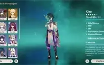 Conta genshin Xiao C1 + Lança de jade + Mona  AR 45
