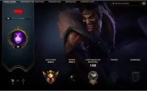 Conta LOL OURO