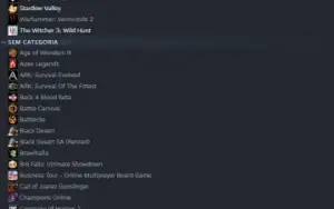 Conta Steam + epic Vários Jogos