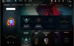 Conta platina 4 baratinha com 5 skins e 33 champs