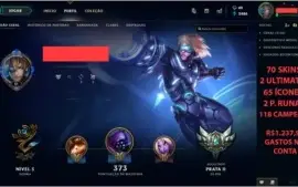 Conta lv 51 Prata 2 com 70 skins