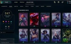 Conta de LoL BR-247 skins-Skins vitoriosas desde S4/Diamond