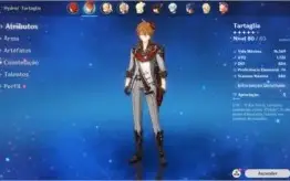 Genshin - Conta AR46 Diluc & Childe
