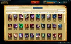 Conta S5 Gold I - 65 Champions, 36 Skins e 7 Pages Rune
