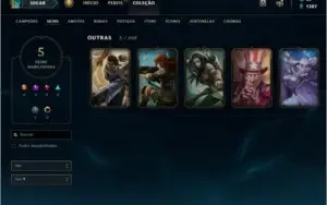 conta lol level 30 unranked