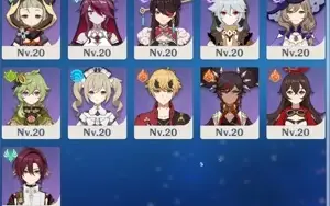 Yelan + Raiden + Ayaka + Zhongli + Albedo