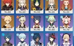Yelan + Raiden + Ayaka + Zhongli + Albedo